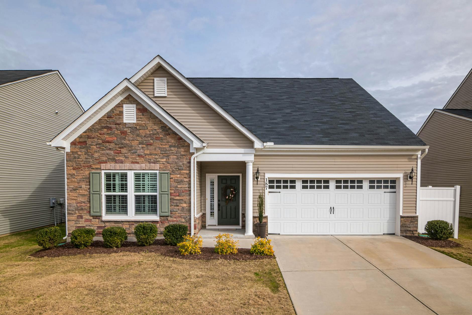 Smart garage door system with Google Business Profile optimization displayed on smartphone for seasonal spring marketing campaign
