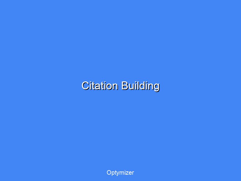 Local citation building process and directory listings