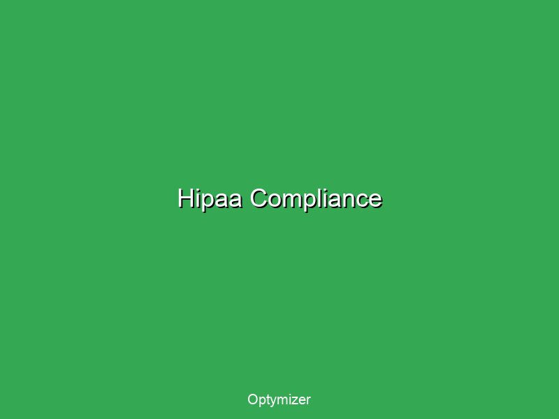HIPAA-compliant SEO implementation showing compliance measures