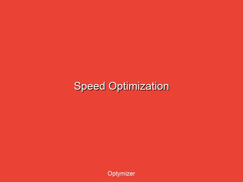 Speed optimization showing before and after performance