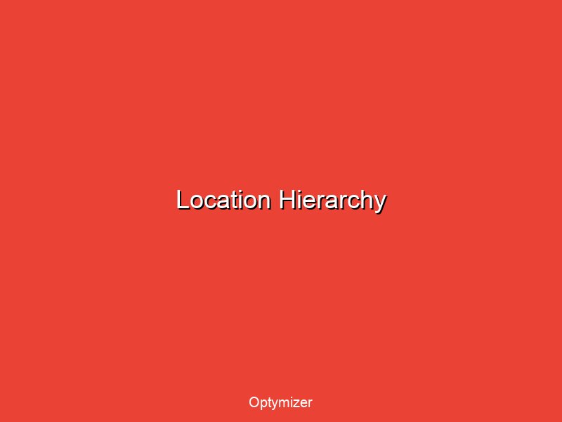 Location hierarchy diagram showing multi-location campaign structure