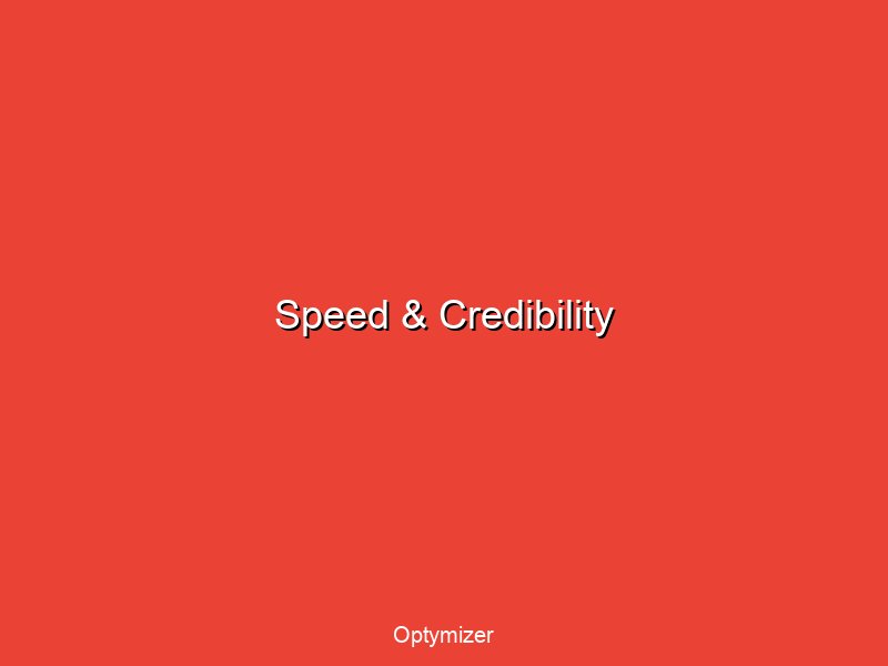 Speed optimization showing enterprise credibility