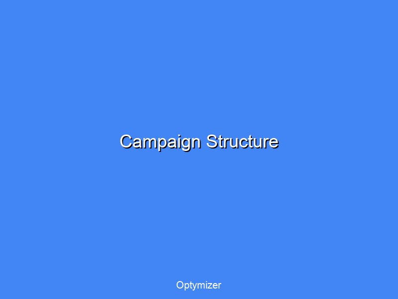 Campaign structure showing practice area segmentation and targeting
