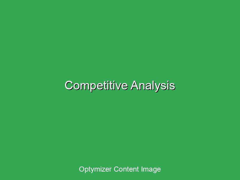 Competitive analysis showing keyword gaps and opportunities