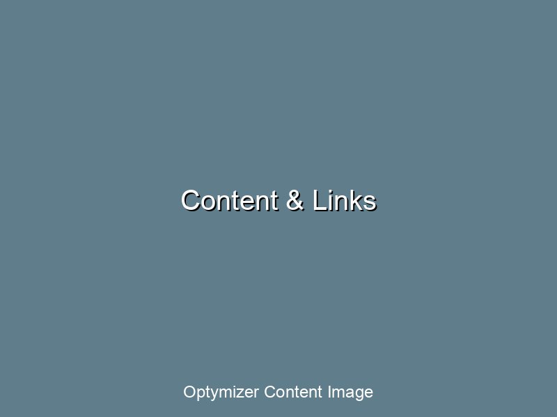 Content creation and link building strategy visualization