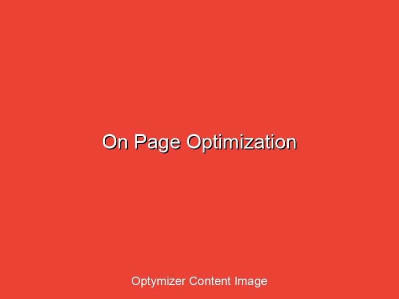 On-page optimization checklist and implementation