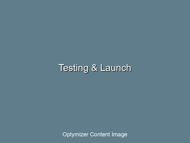 Testing dashboard and launch process visualization